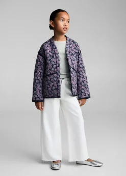 Dzieci MANGO Koszulki I Topy*Prążkowana koszulka z długimi rękawami