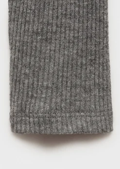 MANGO Koszulki*Prążkowana koszulka z golfem