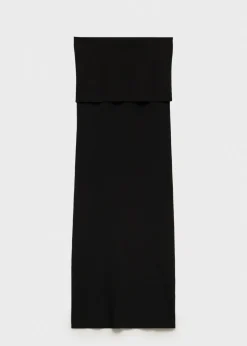 MANGO Spódnice*Prążkowana spódnica midi