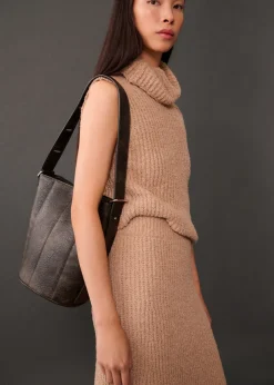 MANGO Spódnice*Prążkowana spódnica o rozszerzanym kroju