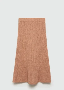 MANGO Spódnice*Prążkowana spódnica o rozszerzanym kroju
