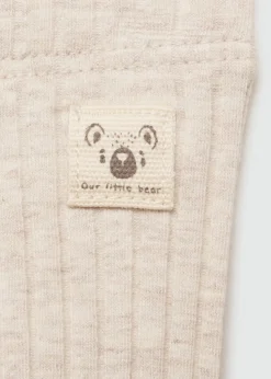 Dzieci MANGO Spodnie|Spodnie*Prążkowane legginsy z bawełny