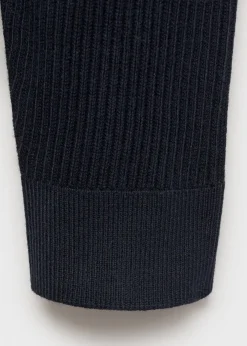 MANGO Kardigany I Swetry*Prążkowany sweter z kołnierzem i zapięciem na zamek