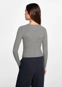 MANGO Swetry I Kardigany*Prążkowany sweter z topem