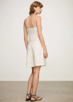 MANGO Krótkie Spodenki*Proste bermudy w paski