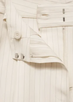 MANGO Krótkie Spodenki*Proste bermudy w paski