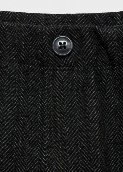 Dzieci MANGO Joggersy*Proste spodnie w jodełkę