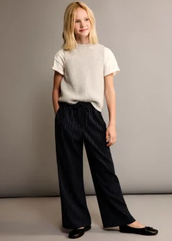 Dzieci MANGO Spodnie*Proste spodnie w pasy