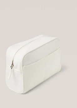 MANGO Akcesoria Łazienkowe*Prostokątna kosmetyczka z bawełny