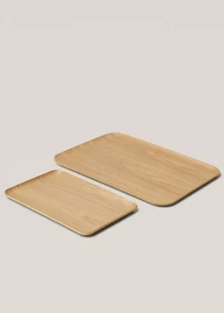 MANGO Dekoracja Sypialni|Przedmioty Do Dekoracji Salonu*Prostokątna taca z drewna 46 x 35 cm