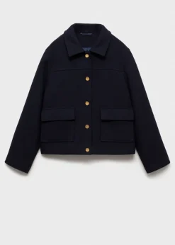 Dzieci MANGO Płaszcze I Kurtki*Prosty płaszcz z kieszeniami