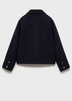 Dzieci MANGO Płaszcze I Kurtki*Prosty płaszcz z kieszeniami