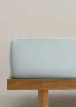 MANGO Prześcieradło Spodnie*Prześcieradło spodnie z bawełnianego perkalu 300 TC na łóżko 90 cm