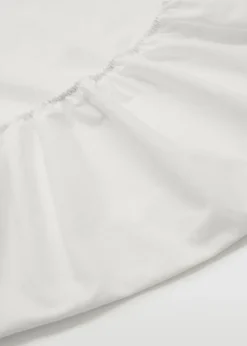 MANGO Prześcieradło Spodnie*Prześcieradło spodnie z bawełnianego perkalu 300 TC na łóżko 135 cm