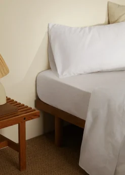 MANGO Prześcieradło Spodnie*Prześcieradło spodnie z bawełny 500 TC na łóżko 135/140 cm