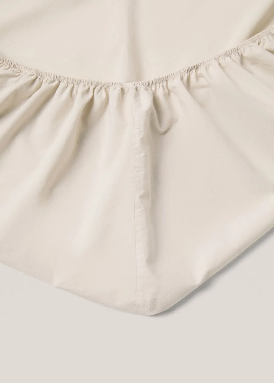 MANGO Prześcieradło Spodnie*Prześcieradło spodnie z pranej bawełny na łóżko 135 cm