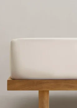 MANGO Prześcieradło Spodnie*Prześcieradło spodnie z pranej bawełny na łóżko 135 cm