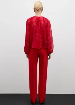 MANGO Koszule I Bluzki*Prześwitująca bluzka w kwiaty