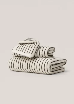 MANGO Ręczniki*Ręcznik do twarzy w paski 30x50 cm
