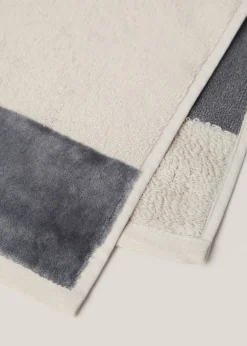 MANGO Ręczniki*Ręcznik do twarzy w paski z 100% bawełny 30 x 50 cm