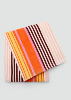 MANGO Więcej Akcesoriów*Ręcznik plażowy z 100% bawełny w paski