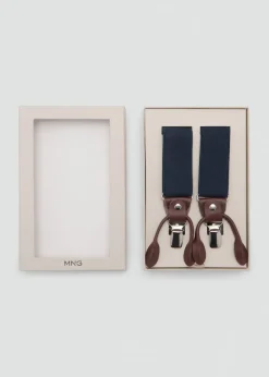 MANGO Paski I Szelki*Regulowane elastyczne paski ze skórzanymi detalami