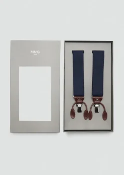MANGO Paski I Szelki*Regulowane elastyczne paski ze skórzanymi detalami