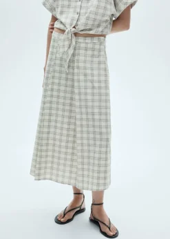 MANGO Spódnice*Rozkloszowana spódnica w kratkę