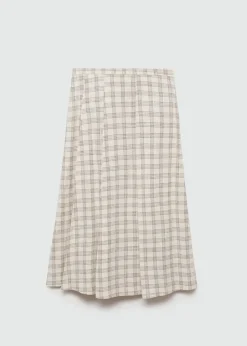 MANGO Spódnice*Rozkloszowana spódnica w kratkę