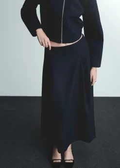 MANGO Spódnice*Rozkloszowana spódnica z zakładkami