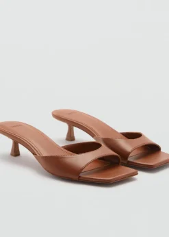 MANGO Buty*Sandały na obcasie z odkrytą piętą