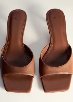 MANGO Buty*Sandały na obcasie z odkrytą piętą