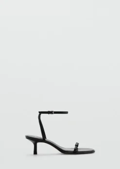 MANGO Buty*Sandały na obcasie ze sprzączkami