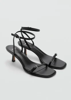 MANGO Buty*Sandały na obcasie ze sprzączkami