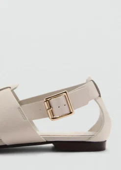 MANGO Buty|Akcesoria Skórzane*Sandały skórzane