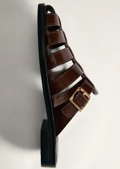 MANGO Buty|Akcesoria Skórzane*Sandały skórzane