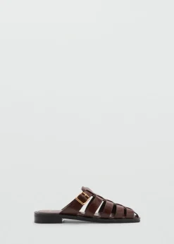 MANGO Buty|Akcesoria Skórzane*Sandały skórzane
