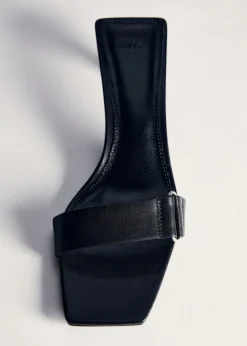 MANGO Buty|Akcesoria Skórzane*Sandały skórzane na obcasie