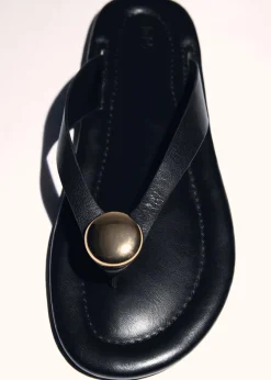 MANGO Buty|Akcesoria Skórzane*Sandały skórzane z ozdobą