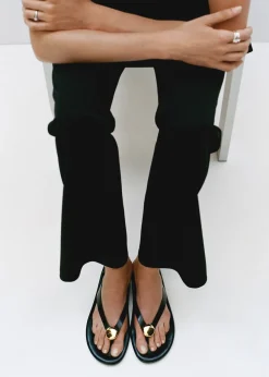 MANGO Buty|Akcesoria Skórzane*Sandały skórzane z ozdobą