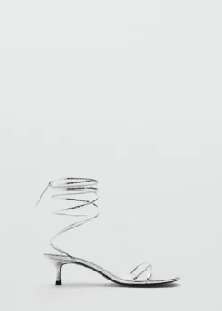 MANGO Buty*Sandały z paskami na obcasie