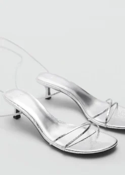 MANGO Buty*Sandały z paskami na obcasie