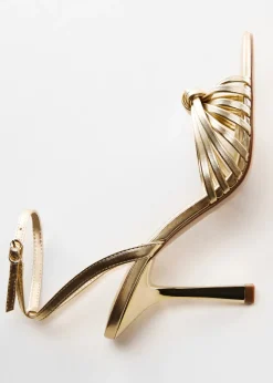 MANGO Buty*Sandały z paskami na obcasie