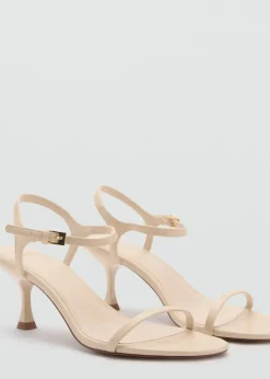 MANGO Buty*Sandały z paskami na obcasie typu kaczuszka