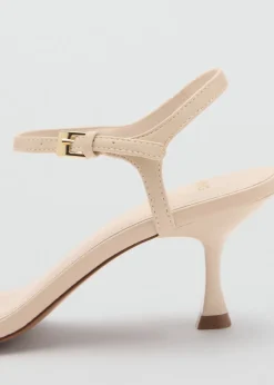 MANGO Buty*Sandały z paskami na obcasie typu kaczuszka