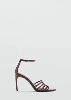 MANGO Buty*Sandały z paskami na obcasie