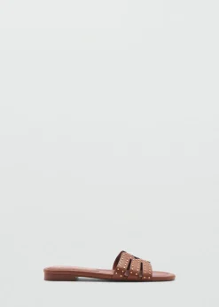 MANGO Buty*Sandały z ćwiekami na paskach