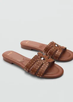 MANGO Buty*Sandały z ćwiekami na paskach