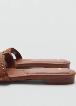 MANGO Buty*Sandały z ćwiekami na paskach