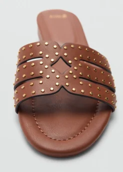MANGO Buty*Sandały z ćwiekami na paskach